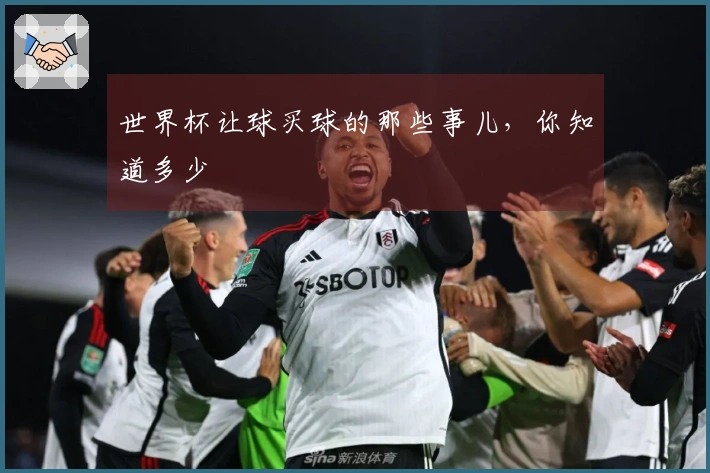 世界杯让球买球的那些事儿，你知道多少